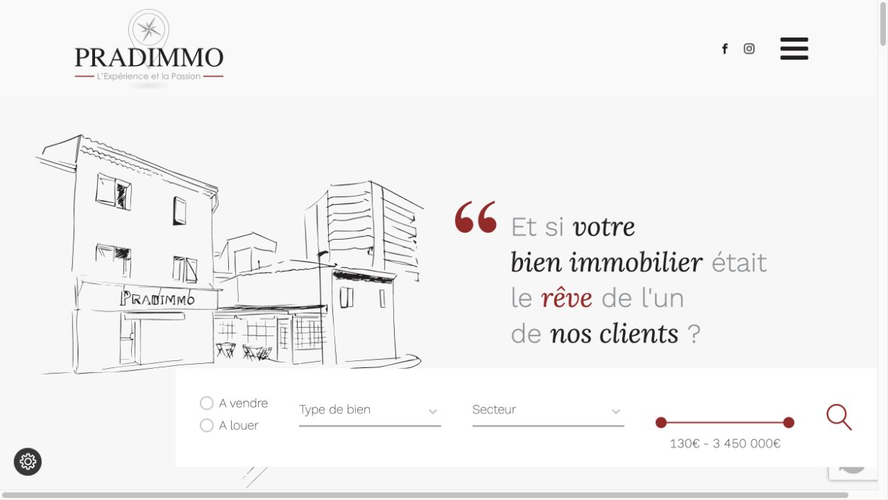 Capture du site de Pradimmo