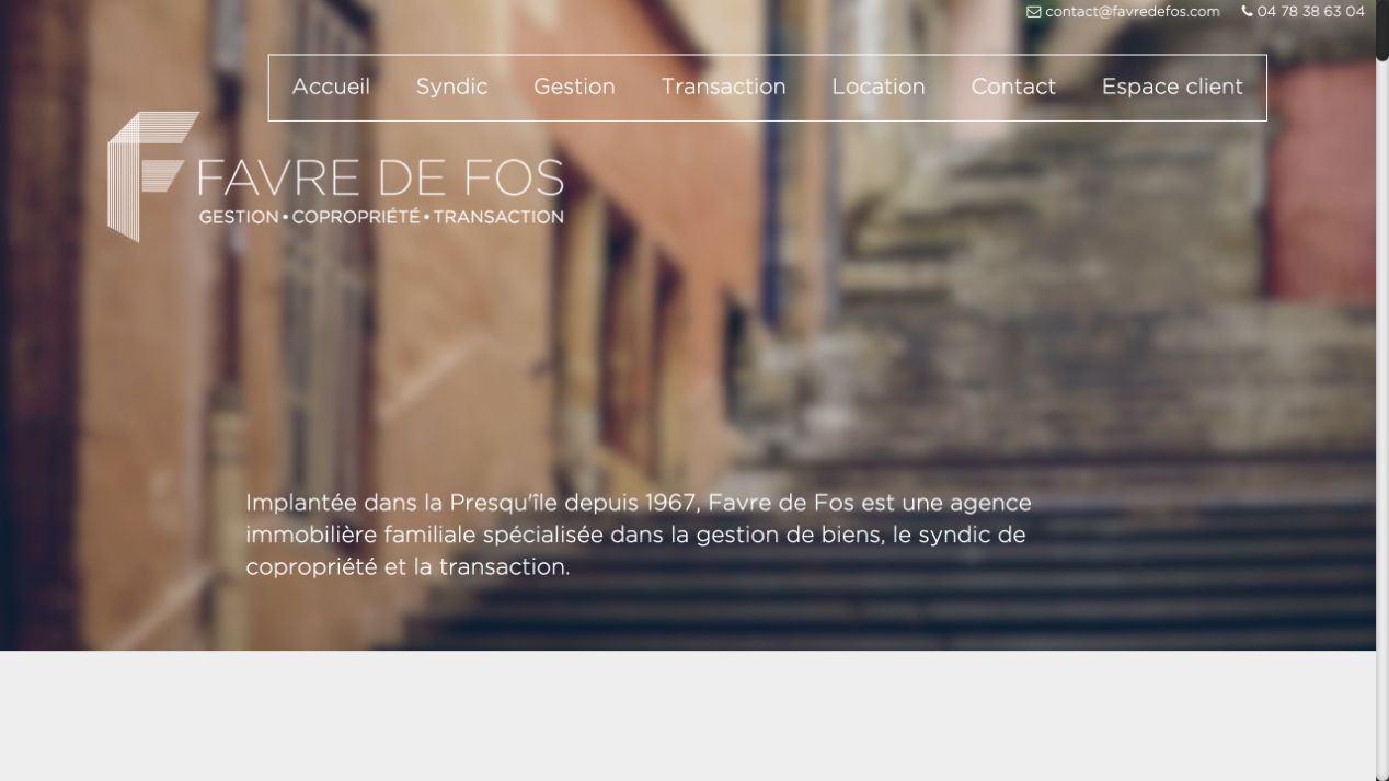 Capture du site de Régie Favre de Fos