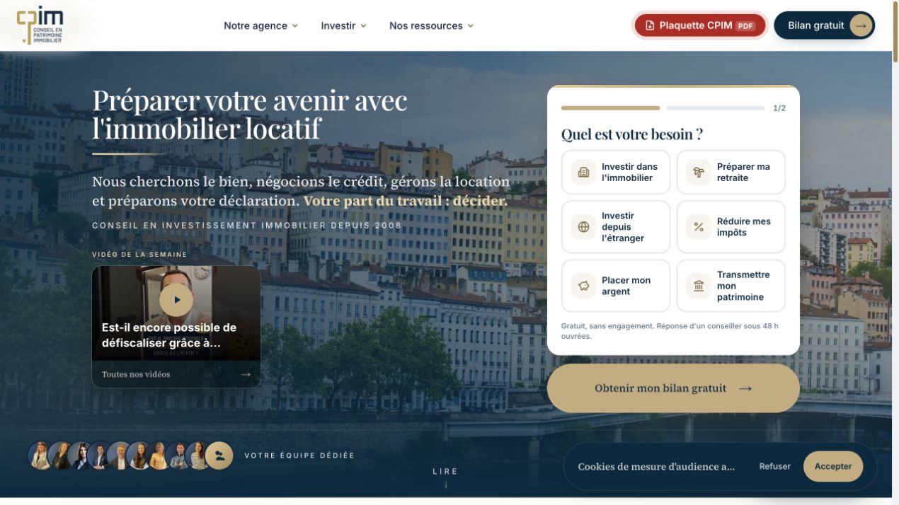 Capture du site de CPIM
