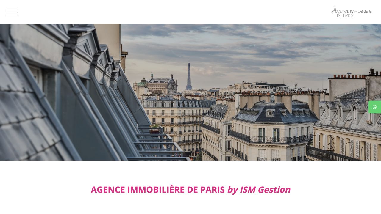 Capture du site de Agence Immobilière de Paris by ISM Gestion